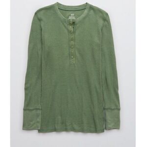 Aerie Heart Eyes Waffle Henley